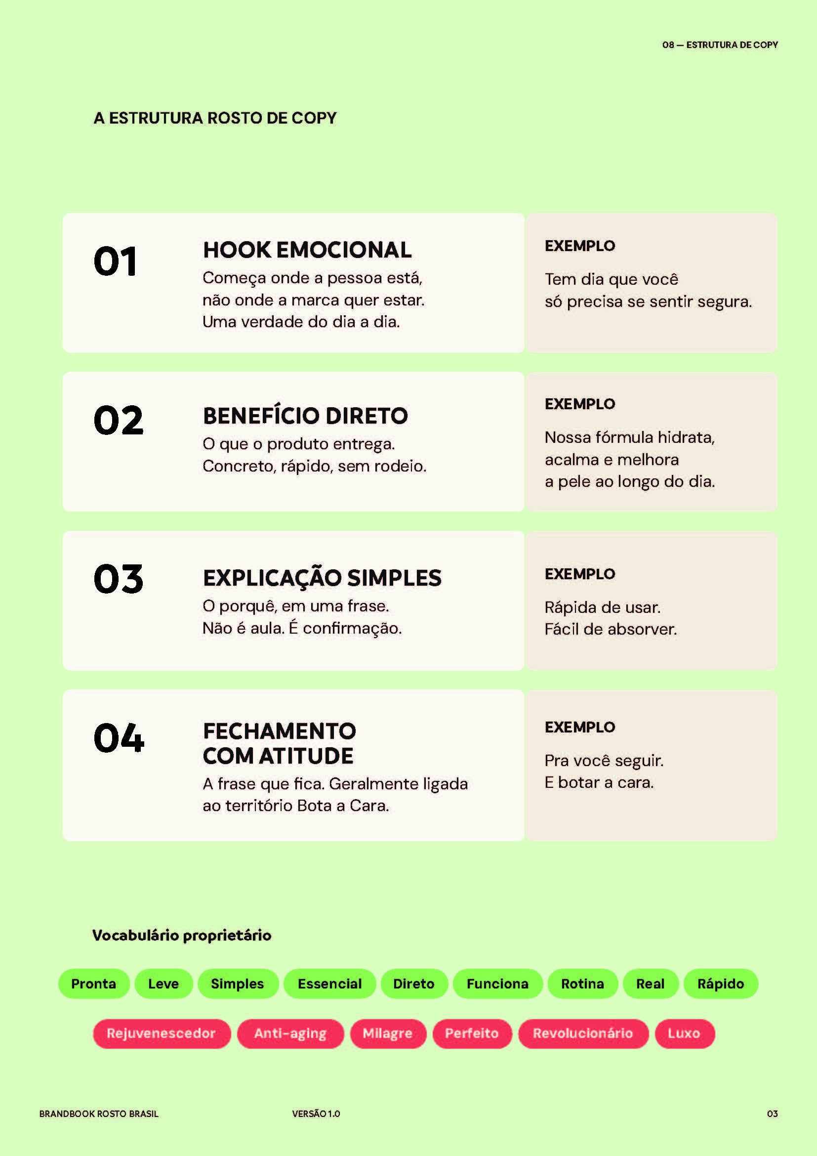 Brandbook Rosto Brasil página 11