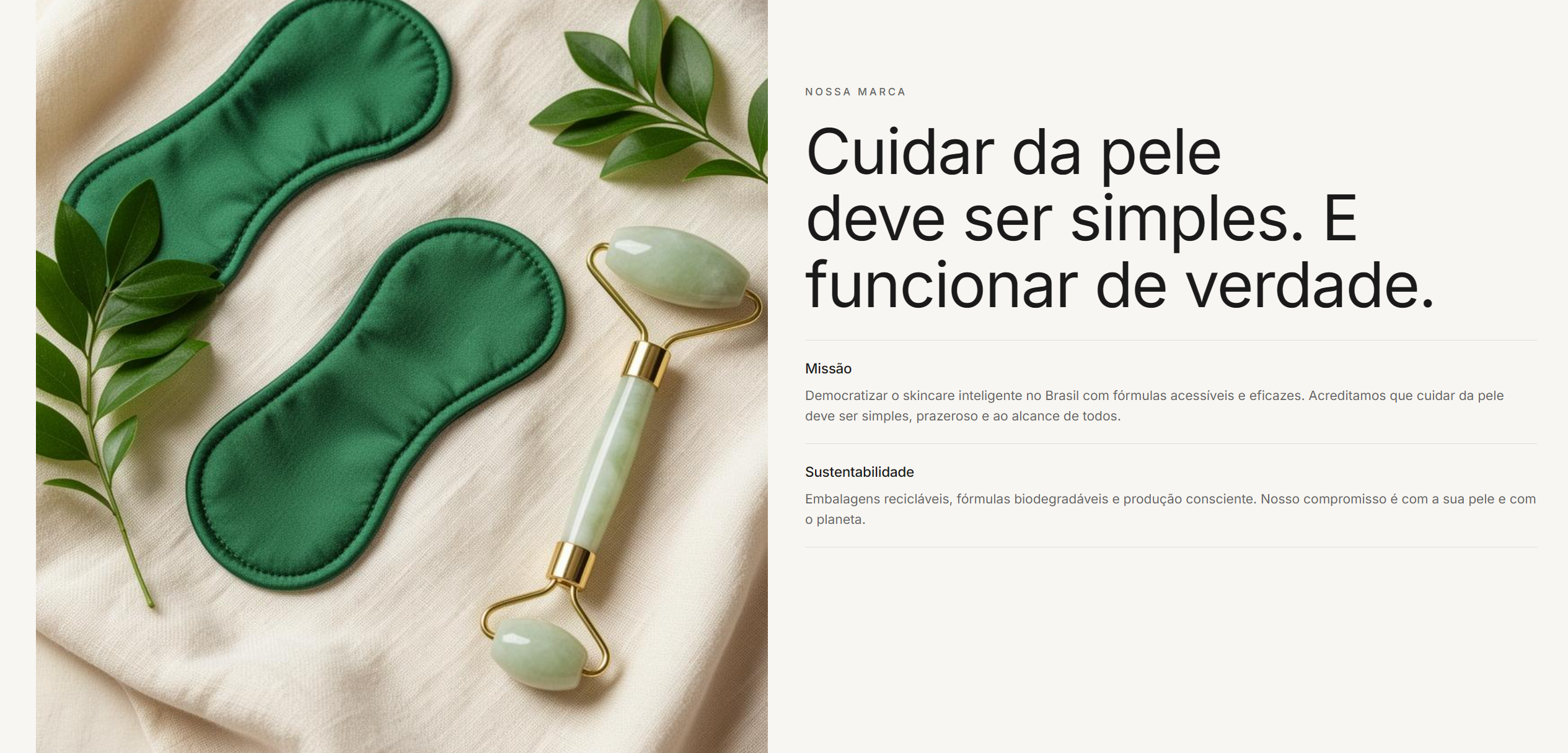 Seção Nossa marca